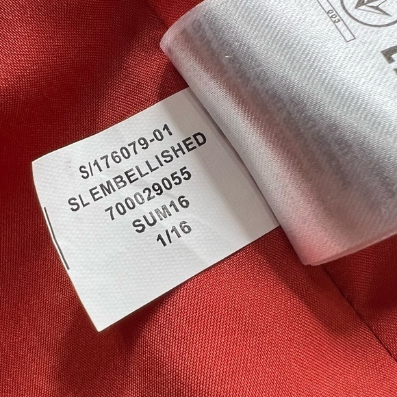 Banana Republic Pink Red Coral Sleeveless Macrame Embellished Cami Tank Top Sz S - Picture 11 of 11